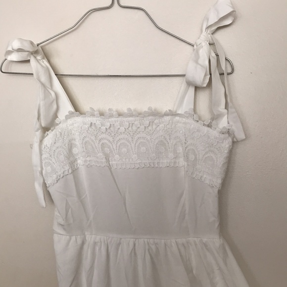 Beautiful white summer long dress - Picture 2 of 12